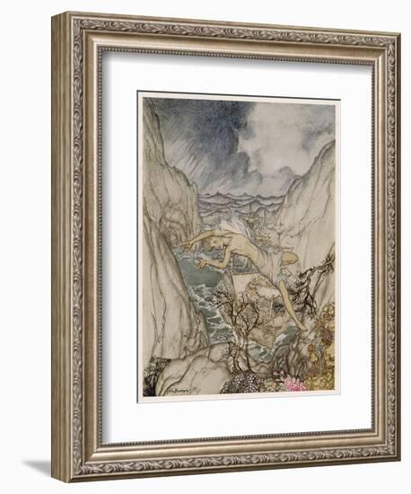 The Tempest, Ariel-Arthur Rackham-Framed Art Print