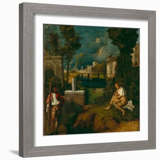 The Tempest, C.1508-Giorgione-Framed Giclee Print