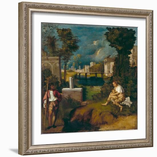 The Tempest, c1508-Giorgione-Framed Giclee Print