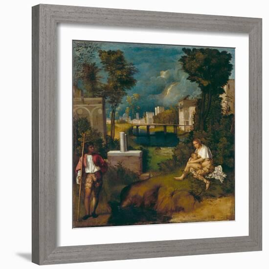 The Tempest, c1508-Giorgione-Framed Giclee Print