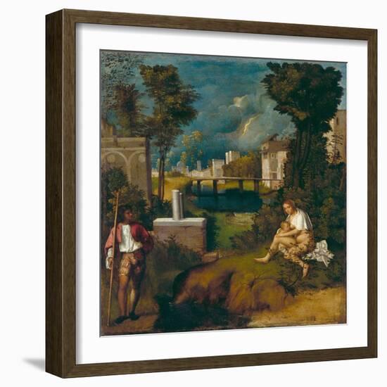 The Tempest, c1508-Giorgione-Framed Giclee Print