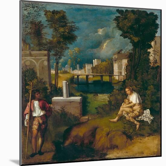 The Tempest, c1508-Giorgione-Mounted Giclee Print