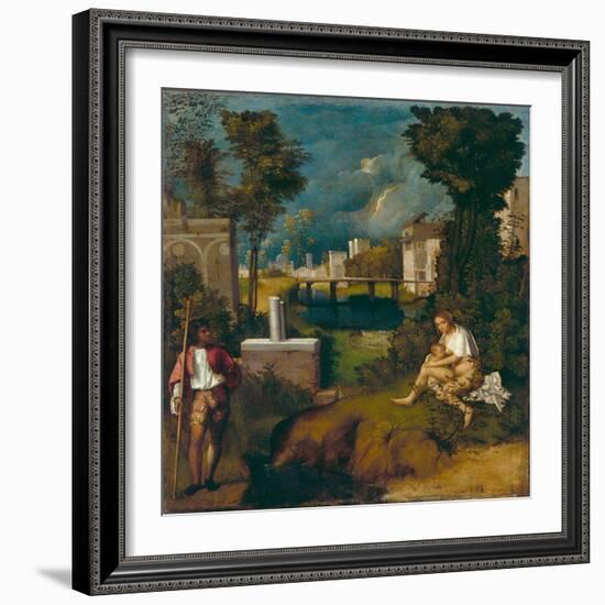 The Tempest, c1508-Giorgione-Framed Giclee Print