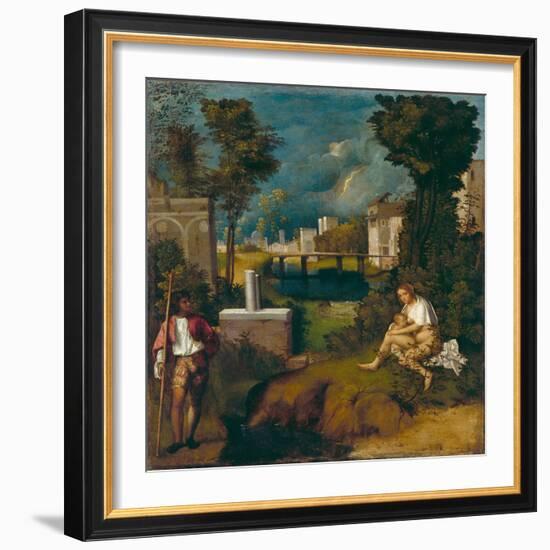 The Tempest, c1508-Giorgione-Framed Giclee Print