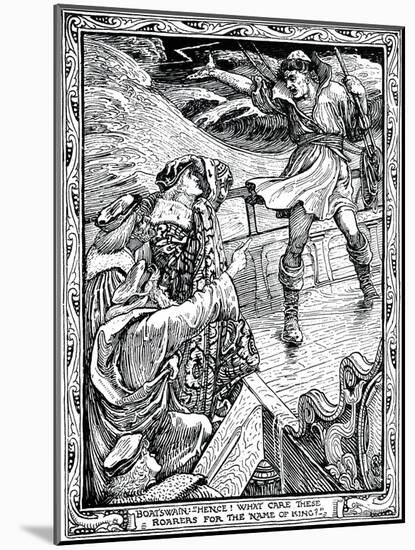 The Tempest - Caption-Walter Crane-Mounted Giclee Print