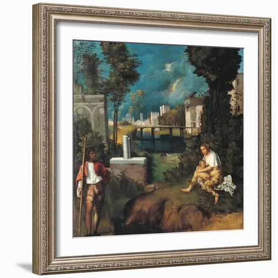 The Tempest-Giorgione da Castelfranco-Framed Giclee Print