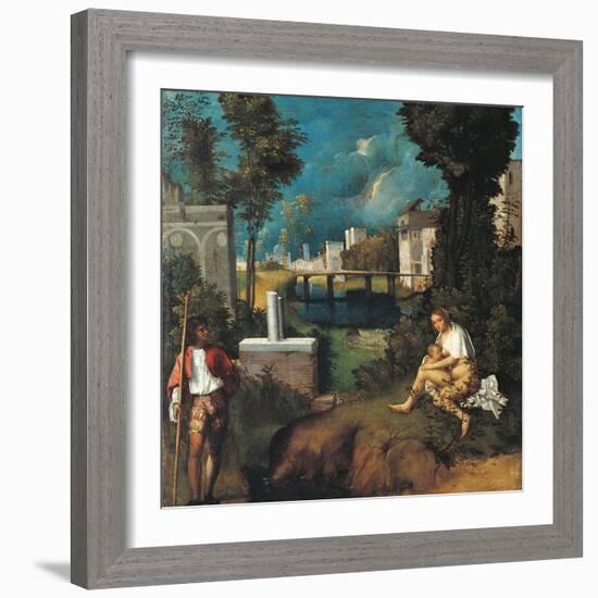 The Tempest-Giorgione da Castelfranco-Framed Giclee Print