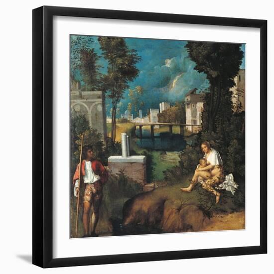 The Tempest-Giorgione da Castelfranco-Framed Giclee Print