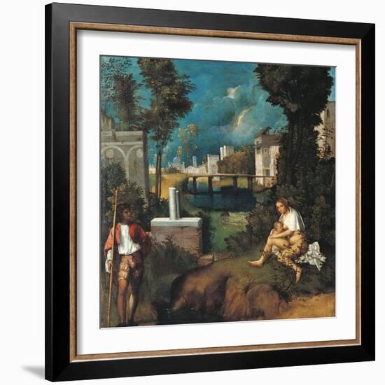 The Tempest-Giorgione da Castelfranco-Framed Giclee Print