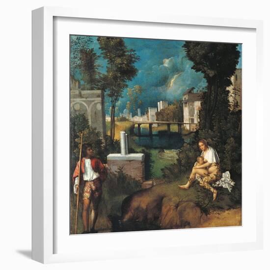 The Tempest-Giorgione da Castelfranco-Framed Giclee Print