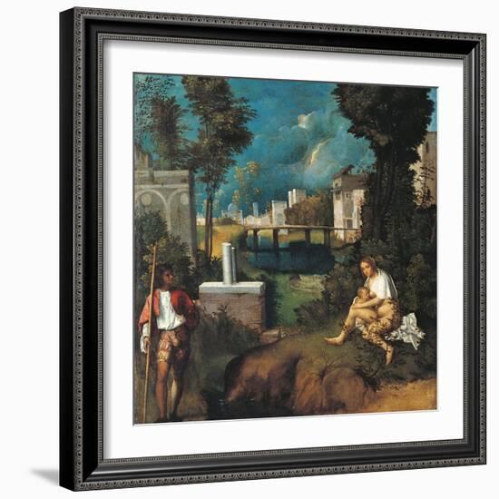 The Tempest-Giorgione da Castelfranco-Framed Giclee Print