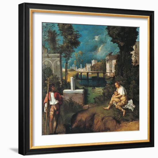 The Tempest-Giorgione da Castelfranco-Framed Giclee Print