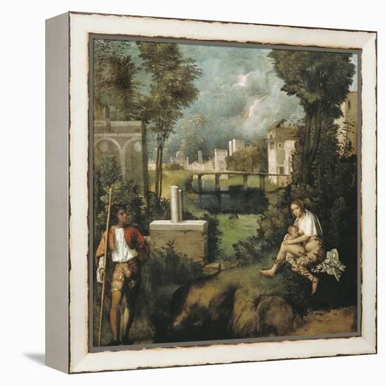 The Tempest-Giorgione-Framed Stretched Canvas