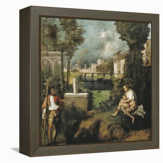 The Tempest-Giorgione-Framed Stretched Canvas