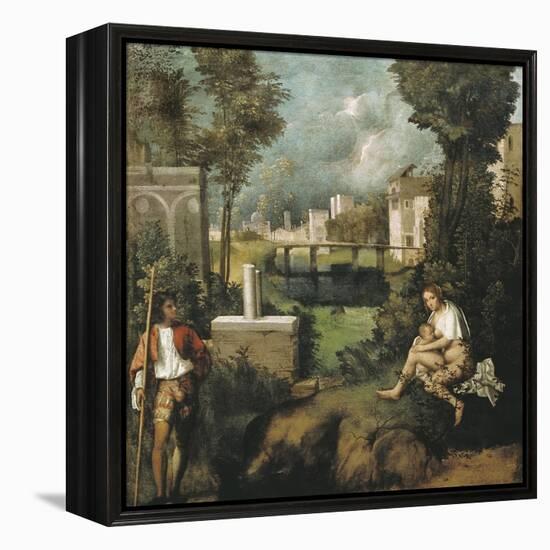 The Tempest-Giorgione-Framed Stretched Canvas