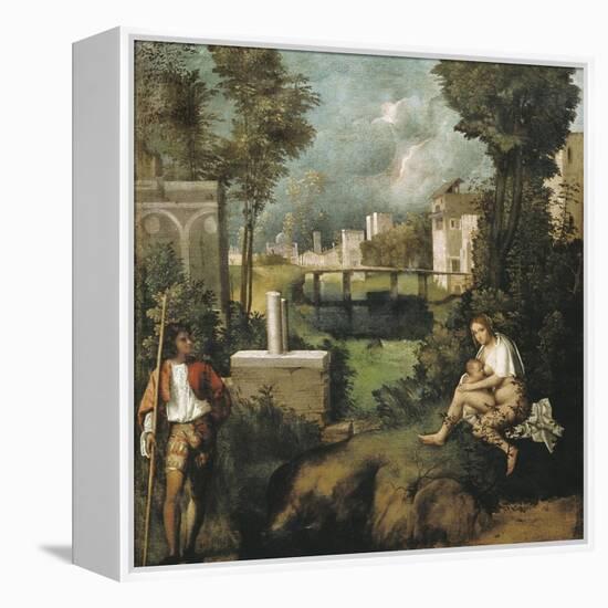 The Tempest-Giorgione-Framed Stretched Canvas