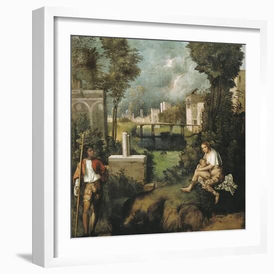 The Tempest-Giorgione-Framed Art Print