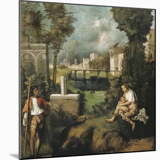 The Tempest-Giorgione-Mounted Art Print