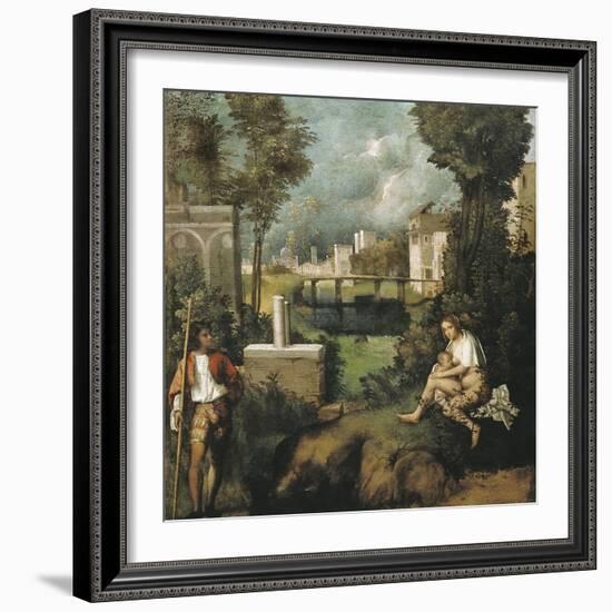 The Tempest-Giorgione-Framed Art Print