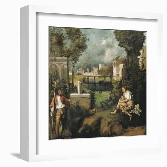 The Tempest-Giorgione-Framed Art Print