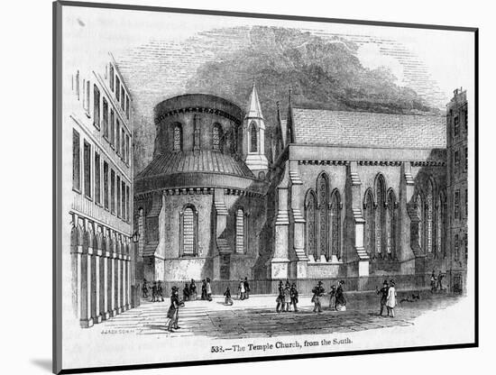 The Temple Church-null-Mounted Art Print