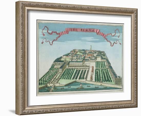 The Temple, from 'A Book of the Prospects of the Remarkable Places in and about the City of London'-Robert Morden-Framed Giclee Print