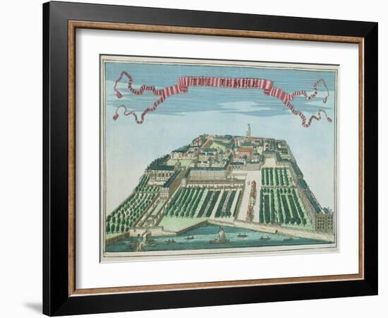 The Temple, from 'A Book of the Prospects of the Remarkable Places in and about the City of London'-Robert Morden-Framed Giclee Print