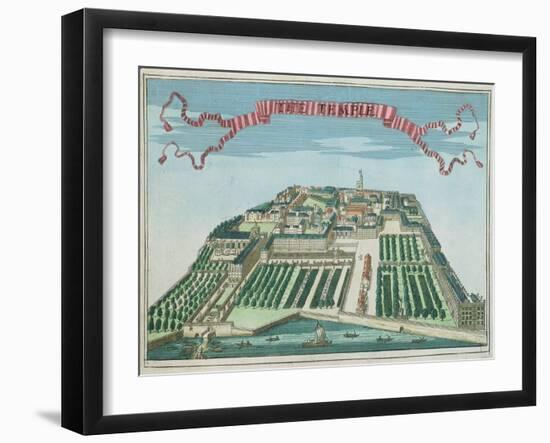 The Temple, from 'A Book of the Prospects of the Remarkable Places in and about the City of London'-Robert Morden-Framed Giclee Print