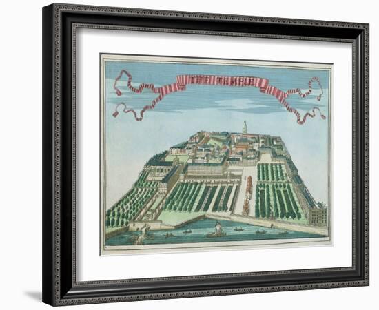 The Temple, from 'A Book of the Prospects of the Remarkable Places in and about the City of London'-Robert Morden-Framed Giclee Print