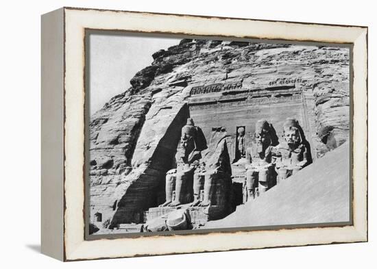 The Temple of Abu Simbel, Egypt, 1936-null-Framed Premier Image Canvas