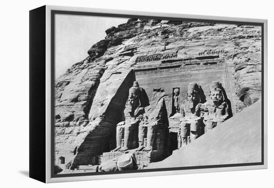 The Temple of Abu Simbel, Egypt, 1936-null-Framed Premier Image Canvas