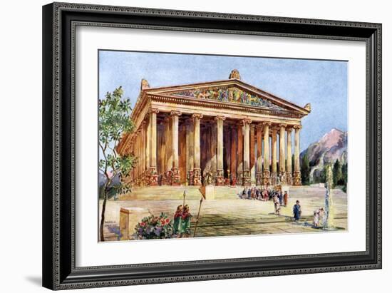 The Temple of Artemis, Ephesus, Turkey, 1933-1934-William Harold Oakley-Framed Giclee Print