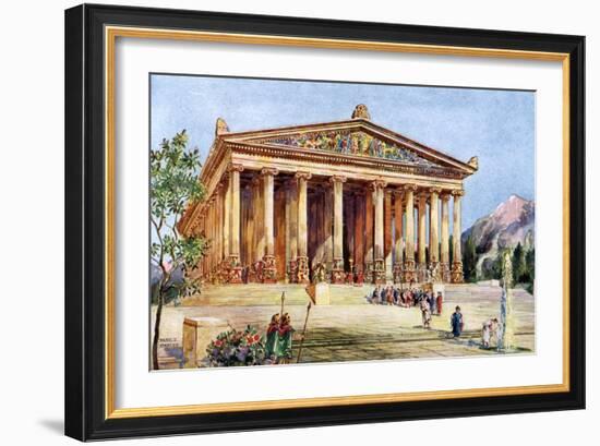 The Temple of Artemis, Ephesus, Turkey, 1933-1934-William Harold Oakley-Framed Giclee Print