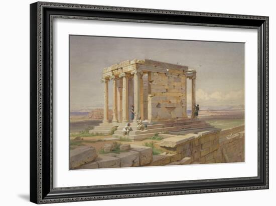 The Temple of Athena Nike. View from the North-East, 1877-Carl Friedrich Heinrich Werner-Framed Giclee Print