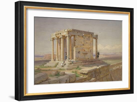 The Temple of Athena Nike. View from the North-East, 1877-Carl Friedrich Heinrich Werner-Framed Giclee Print