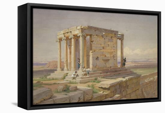 The Temple of Athena Nike. View from the North-East, 1877-Carl Friedrich Heinrich Werner-Framed Premier Image Canvas