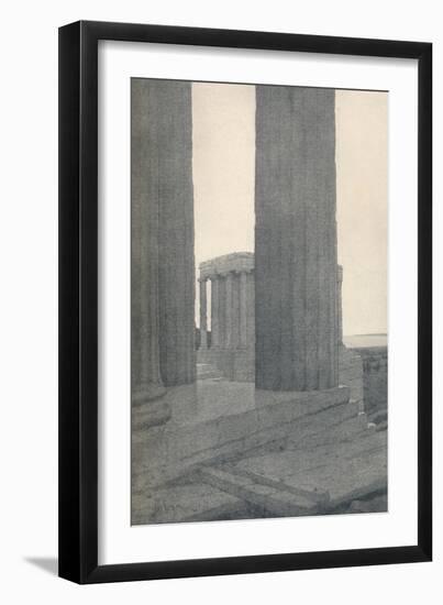 'The Temple of Athene Nike at Athens', 1913-Jules Guerin-Framed Giclee Print