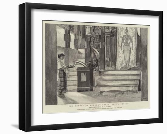 The Temple of Buddha's Tooth, Kandy, Ceylon-Charles Edwin Fripp-Framed Giclee Print