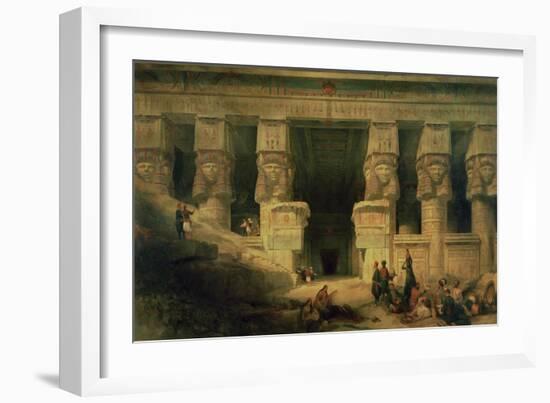 The Temple of Dendera, Upper Egypt, 1841-David Roberts-Framed Giclee Print