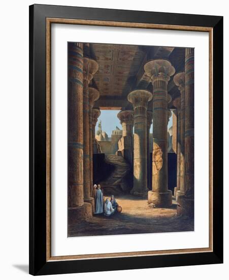 The Temple of Esneh, 19th Century-E Weidenbach-Framed Giclee Print