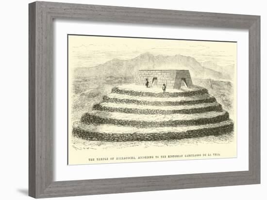 The Temple of Huiracocha, According to the Historian Garcilasso De La Vega-Édouard Riou-Framed Giclee Print