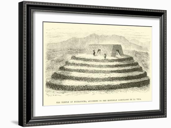 The Temple of Huiracocha, According to the Historian Garcilasso De La Vega-Édouard Riou-Framed Giclee Print