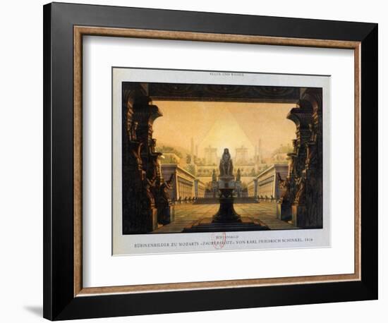 The Temple of Isis and Osiris, the Magic Flute, 1816-Karl Friedrich Schinkel-Framed Giclee Print