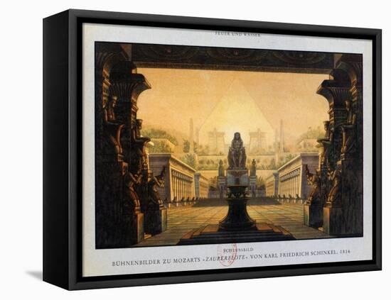 The Temple of Isis and Osiris, the Magic Flute, 1816-Karl Friedrich Schinkel-Framed Premier Image Canvas