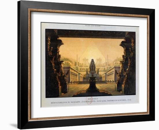 The Temple of Isis and Osiris, the Magic Flute, 1816-Karl Friedrich Schinkel-Framed Giclee Print