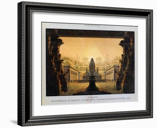 The Temple of Isis and Osiris, the Magic Flute, 1816-Karl Friedrich Schinkel-Framed Giclee Print