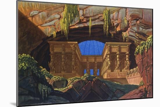 The Temple of Isis and Osiris Where Sarastro Was High Priest, C1816-Karl Friedrich Schinkel-Mounted Giclee Print