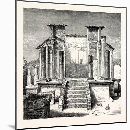 The Temple of Isis Pompeii-null-Mounted Giclee Print