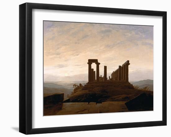 The Temple of Juno, Agrigent, C. 1830-Caspar David Friedrich-Framed Giclee Print