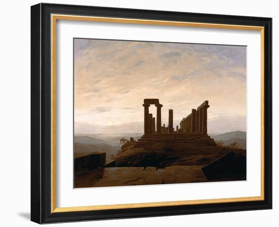 The Temple of Juno, Agrigent, C. 1830-Caspar David Friedrich-Framed Giclee Print